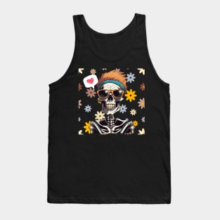 Skeleton in love Tank Top